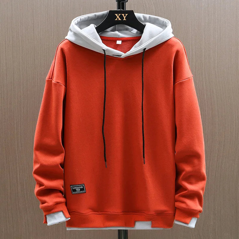 Hoodie Sweatshirt Men's Spring Autumn New Style American Simple Jacket Casual Loose Fit Polyester Fabric Breathable Quick Dry