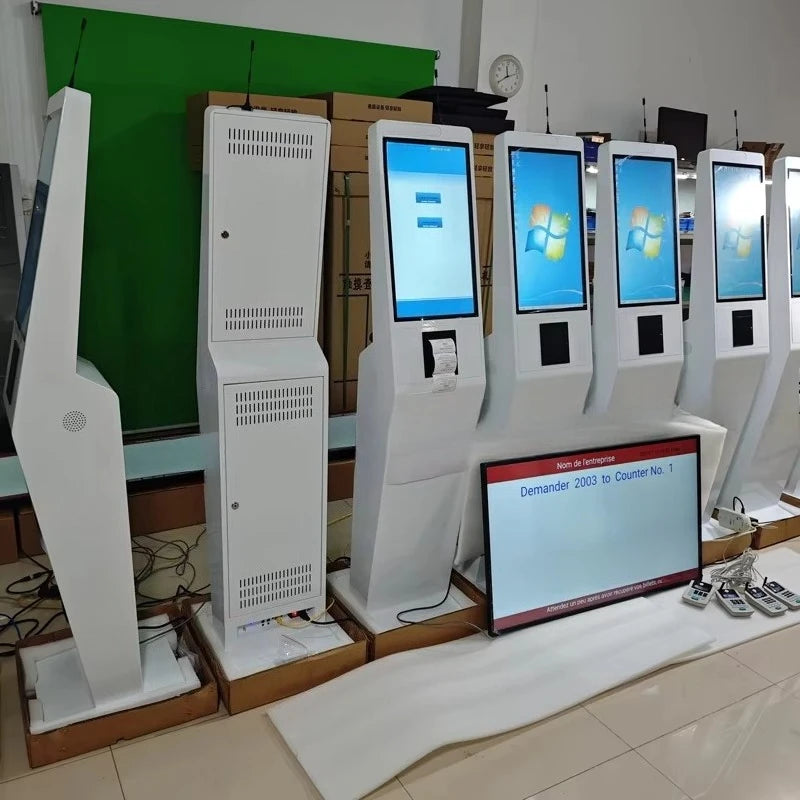 Indoor 18.5/21.5/23.6/32 Inch 350 nits windows capacitive Touch Kiosk Self Service Queue Management System LCD Display