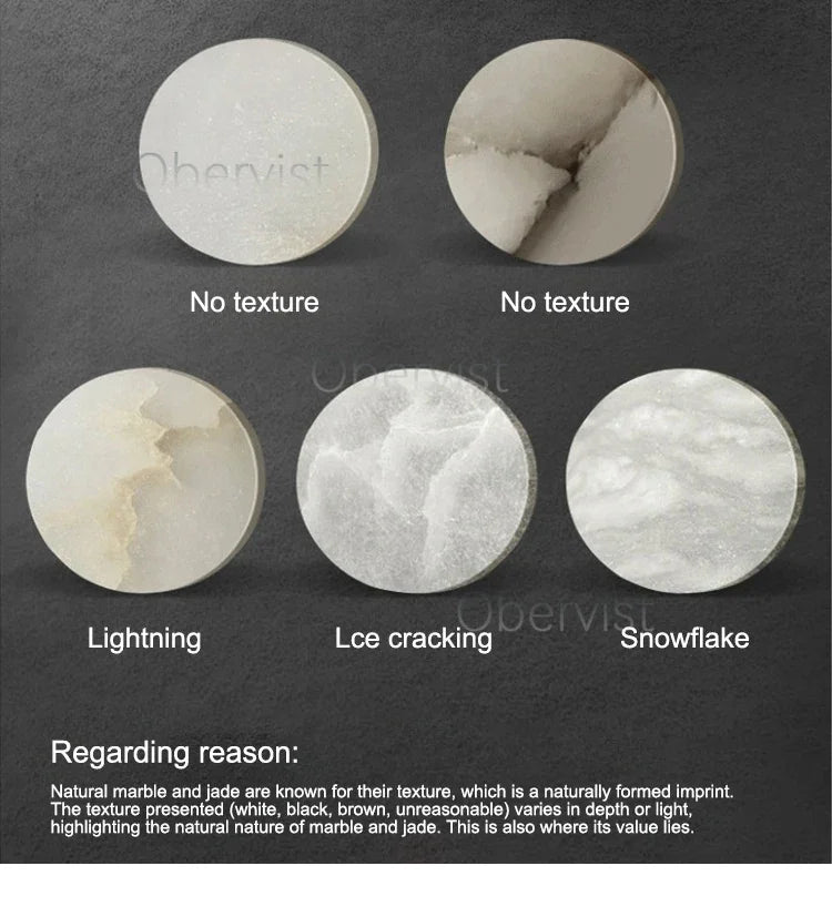 Modern Luxury Creative Marble Wall Light - Alabaster Marble Wall Sconce for Bedroom Bedside Living Room Aisle Indoor Decor