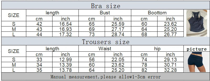 C-B Women Stretch Yoga Outfit Halter Crop Top Fold Over Waist Biker Shorts Gym Workout Running Fitness Active Sportswear