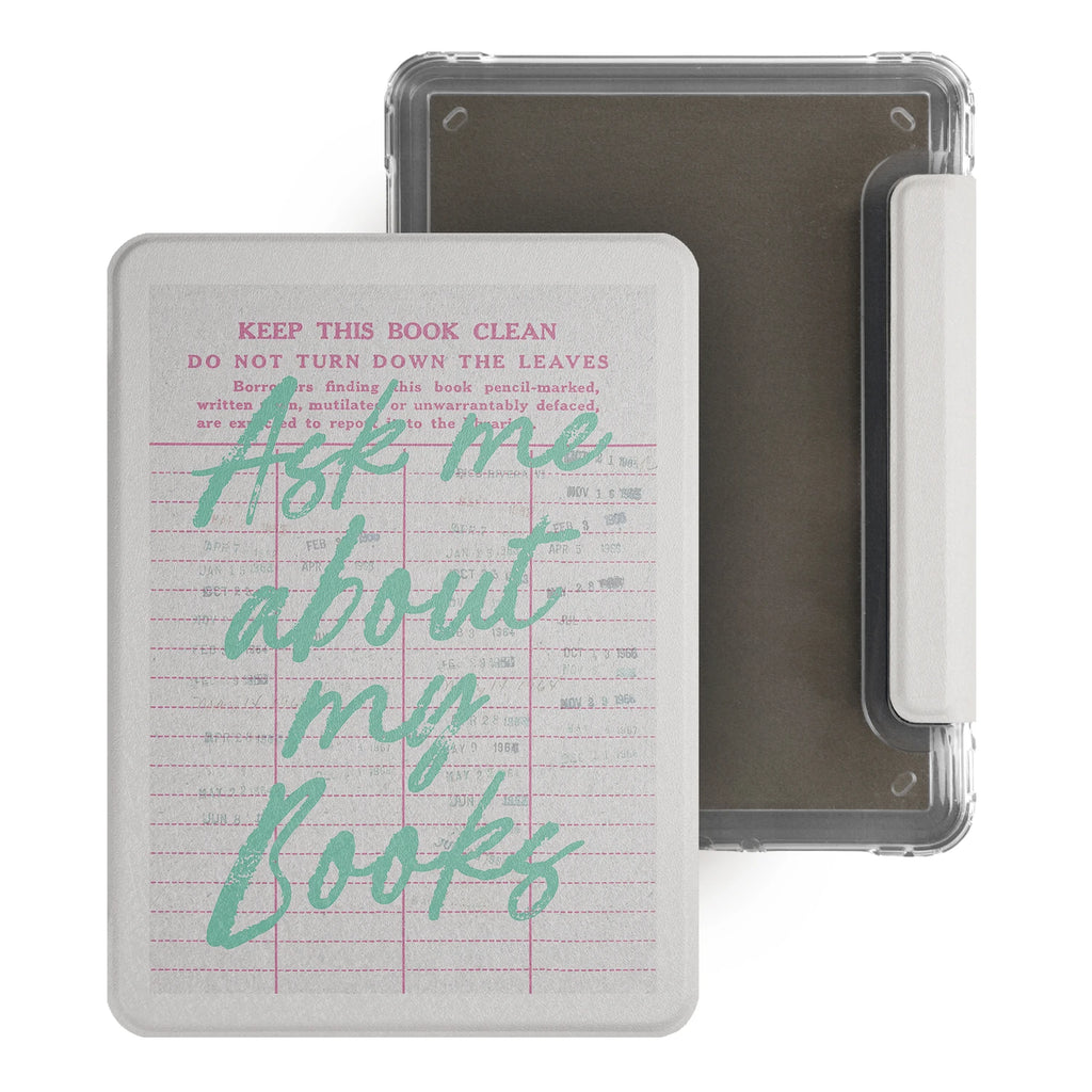 Murmole Library Checkout Card Magnetic Detachable Case for Kindle Paperwhite 12th Colorsoft 7" Kindle 11th 10th Basic Cover