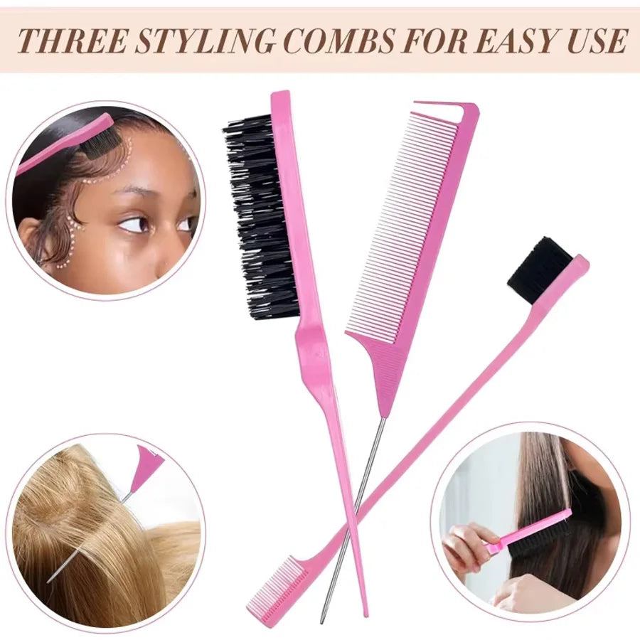 Goiple Edge Control Wax 1.05oz and Hair Wax Stick 0.56oz for Women Strong Hold Non-greasy Bundle with 3comb Adjustable Headband