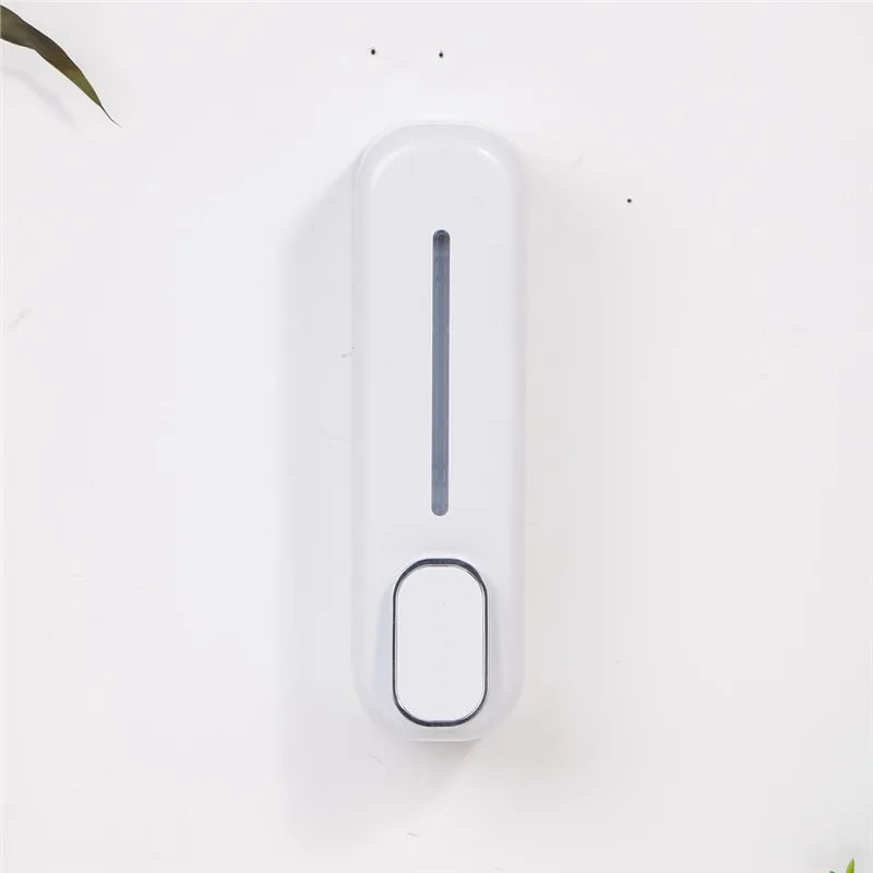 Wall Mounted Liquid Soap Dispenser Manual Hand Sanitizer Pump Bathroom Shampoo Holder Kitchen Shower Gel Organizer Device