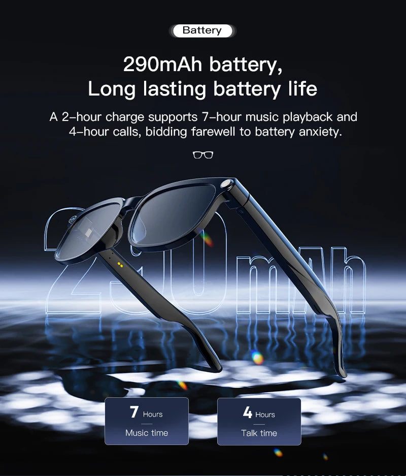 Smart Glasses AR AI Translation 4K Camera Bluetooth Call Touch Control Outdoor Sports Sunglasses Men Women 2026 New Dropshipping
