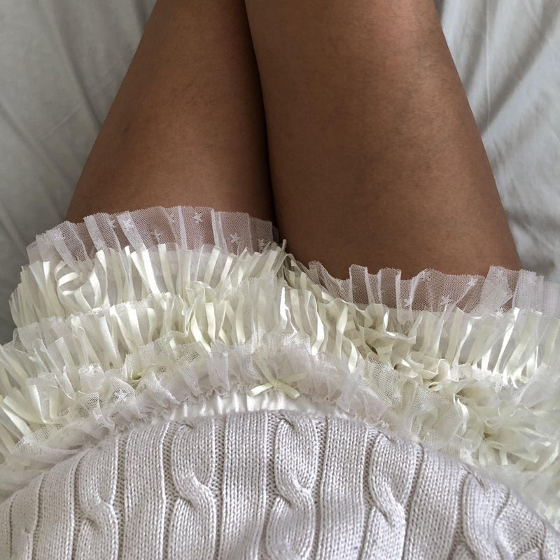 Coquette Y2K Fairy 00s Retro Kawaii Multi-layers Ruffles Bloomers Cutest Vintage Japanese Style Frill Lace Shorts Women Costume