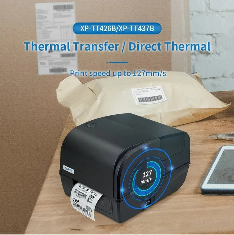 Long Durable 4 Inch Direct Thermal Transfer Label 108mm Barcode Printing Clothing Tag Jewelry Label for Barcode Printers