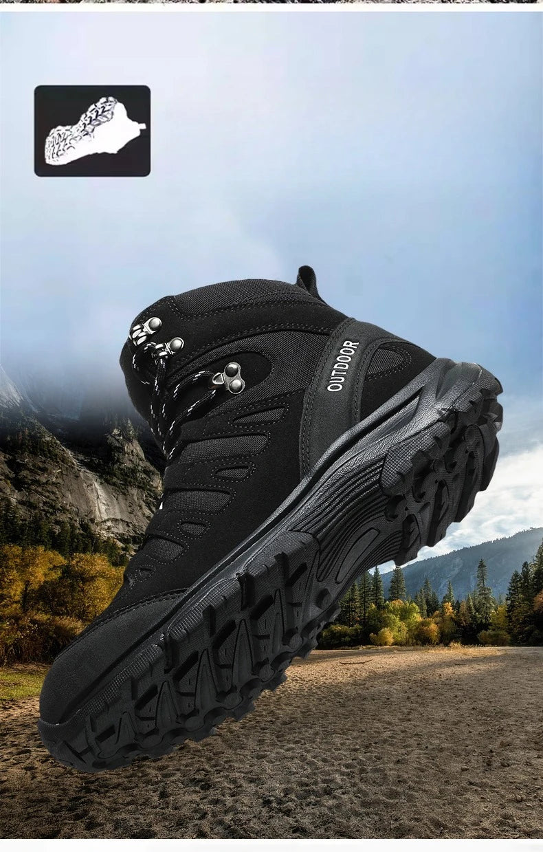 Outdoor Hiking Boots Men Shoes Anti-slip Wear-resistant Thick-soled Sports Shoes Men Breathable Comfortable Casual Shoes Men