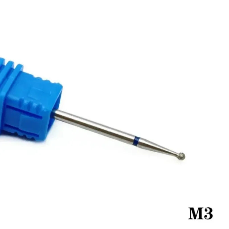 Flame Cone Cuticle Clean Nail Drill Bit 3/32'', Professional Safety Carbide Diamond Nail Bit Nail Cleaner for Cuticle Dead Skin