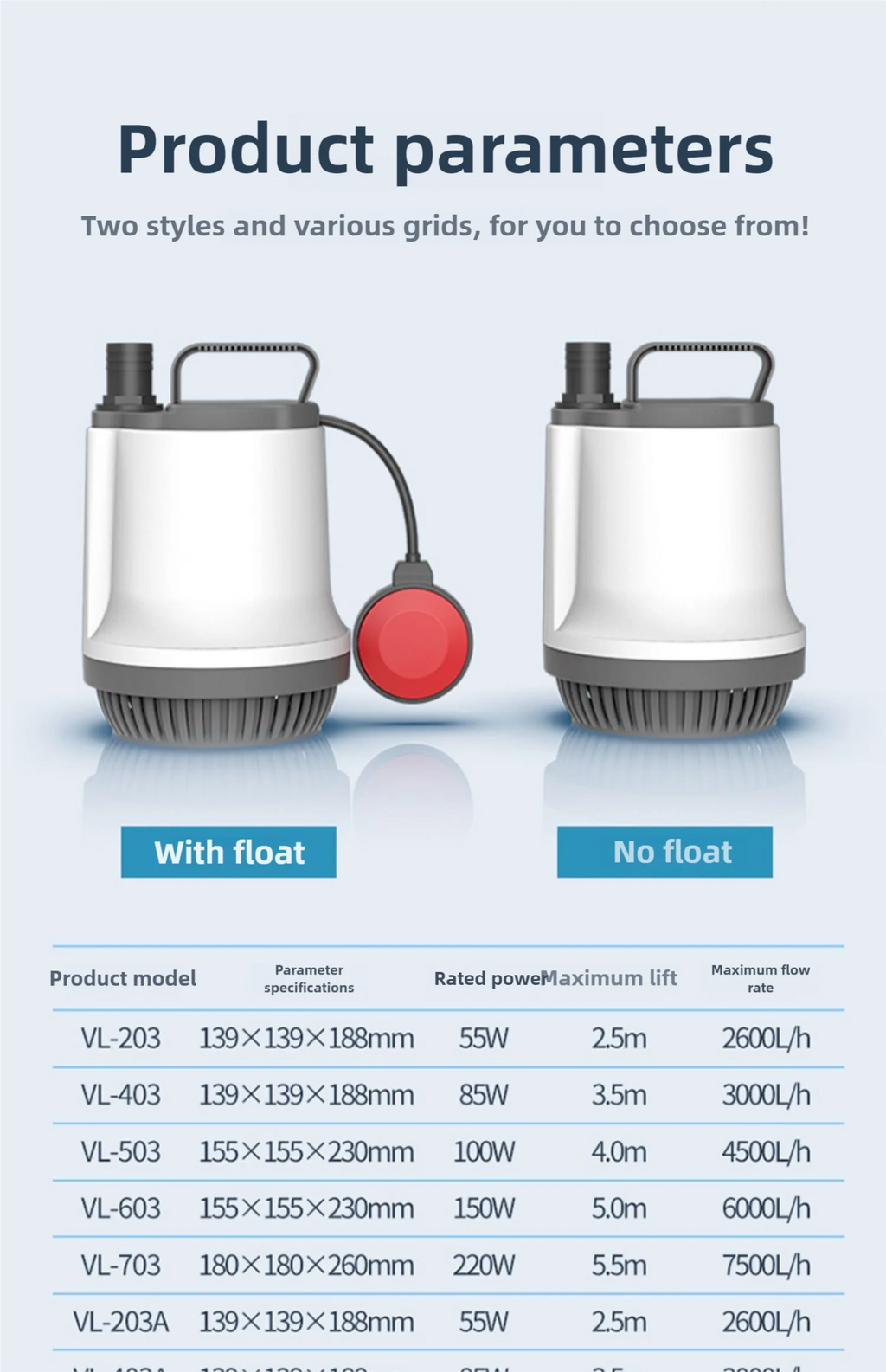 Submersible pump fish pond water bottom suction pump fish pond filtration circulating water pump koi fish pond water device