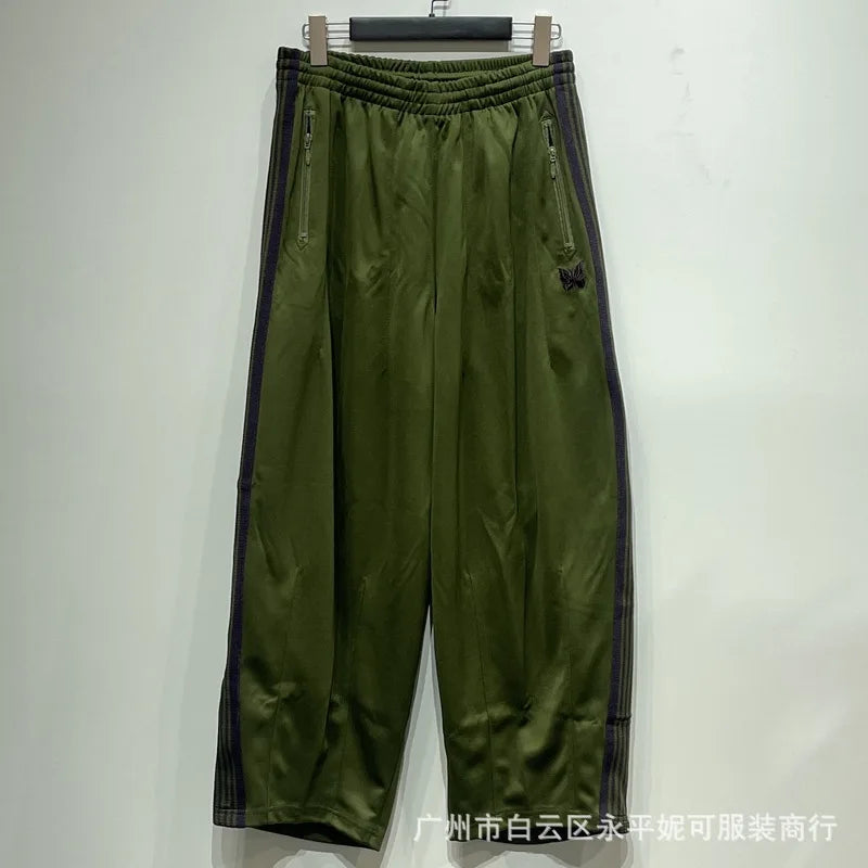 2026 Casual Loose Sports Pants  Embroidery Woven Belted Straight Leg Long Trousers for Men And Women Spring Autumn Fashion JK