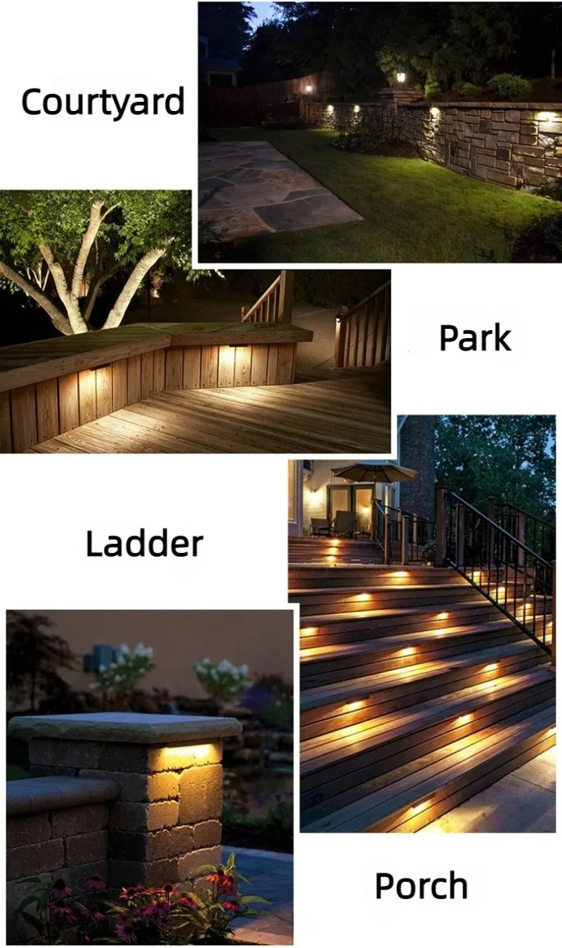 Aluminium Garden Decorative Lights Household Waterproof Outdoors Light Courtyard Park Porch Landscape Lamp LED Rotate Lamps 2.5W