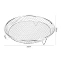 New Durable Stackable Air Fryer Rack Non-Stick Stainless Steel Grilling Rack Grill Basket Kitchen Gadgets
