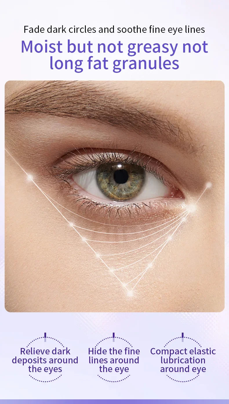 Instant Eye Bag Removal Cream Roller Ball Anti Wrinkle Fade Fine Lines Firming Skin Anti Dark Circle Puffiness Brighten Eye Care