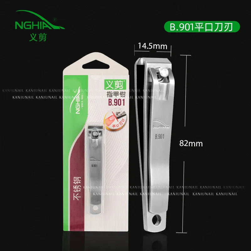 Nail Clippers Professional Metal Nail Cutter Nail Trimmer Fingernail Cutters with Nail File Sharp Manicure Tools For Adult Women
