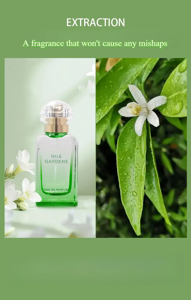 Fresh Herbal Scented Perfume Garden Perfume for Women - Floral Fruity Fragrance Long-Lasting and Elegant Perfumes Mujer 50ml
