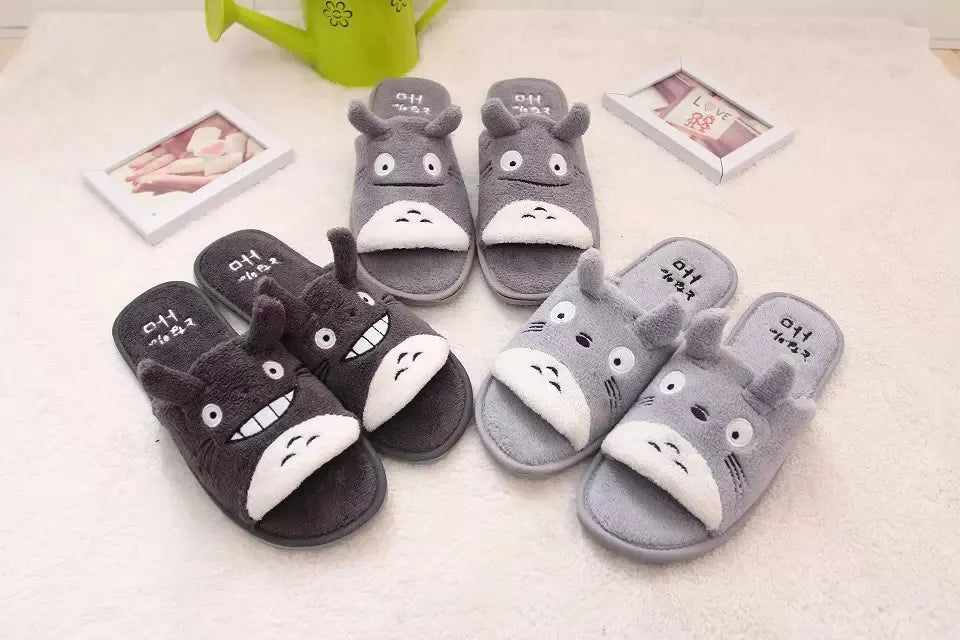 Comemore Cute Cartoon House Slippers Women Men Couples Home Slipper for Indoor House Bedroom Flat Comfortable Warm Winter Shoes