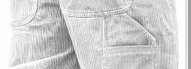 Men's Workwear Shorts Summer Casual Corduroy Loose Elastic Waist Multi-Pocket Leisure Pants Embroidery Retro Style Male Trousers