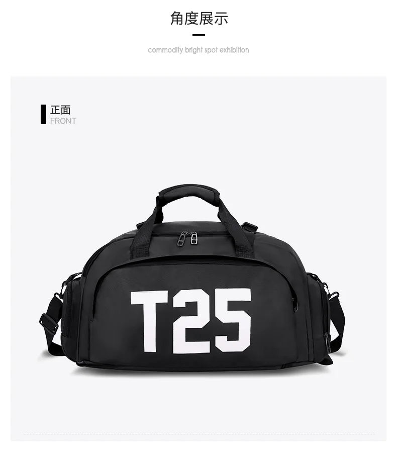 Customized Logo Fitness Bag Football Backpack Swimming Taekwondo Waterproof Backpack Luggage Bag Printed Pattern