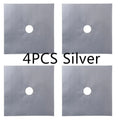 4pcs Washable Gas Stove Surface Protection 27cm Pad Oil And Dirt Resistant Kitchen Cleaning Accessories Household Cooker Tools
