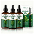 ROZINO Peppermint Oil 3Pcs 100ml Natural Plant Oil, Multi-use Moisturizing Care Oil for Hair, Nails & Skin, Refreshing Massage Body Oil for Aromatherapy & DIY Cosmetics