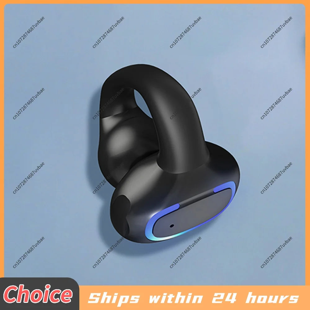 Bluetooth 5.4 Earphone Ear Clip Headphones Multi-Purpose BT Sports Headphones Waterproof Sports Stereo Earbuds Earring Ear Hook