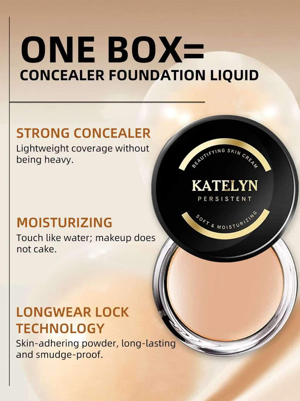 Make up Foundation Cream Waterproof Long-lasting Natural Look Coverage Full Half Coverage BB CC Cream for Face Makeup