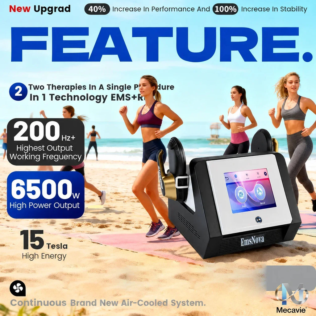 Building Tool Body Shaping Machine 6500W Professional Fat Burning Muscle Stimulation 200Hz 15T Slimming Equipment Home Use