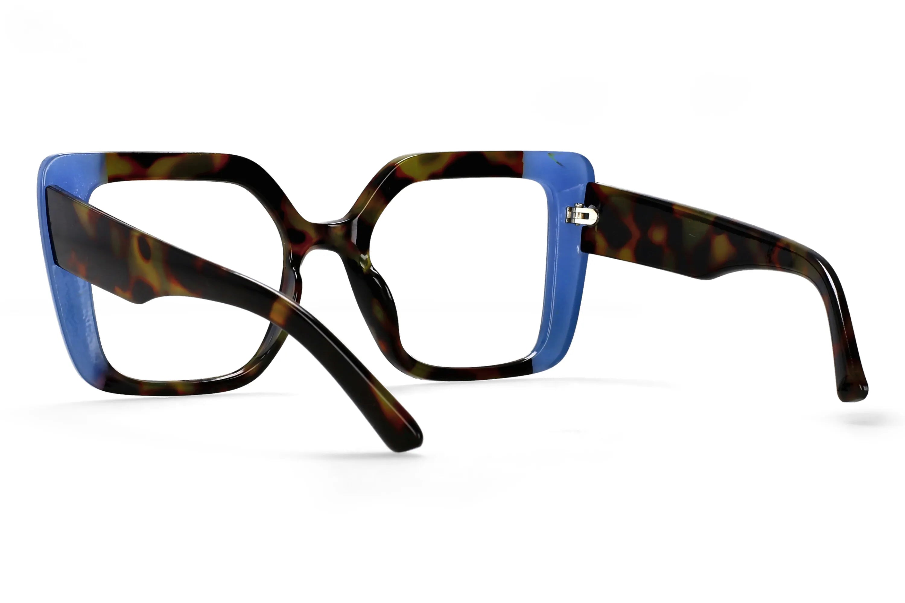 R56982 Colorful Large Size Reading Glasses Lady Trend Splicing Color Presbyopic Eyeglass Universal Prescription Spectacles Frame
