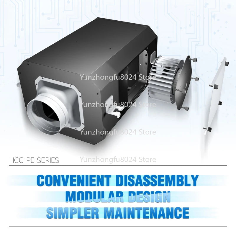 150Mm Quiet Box Fan, Low Noise Ventilation Fan with Free Speed Control, Suitable for Apartments, Villas and Hotels.