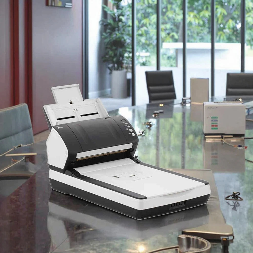 High-speed Double-sided with ADF Automatic Document Feed and Flatbed the Fi-7240 Scanner Is Suitable for Office Use