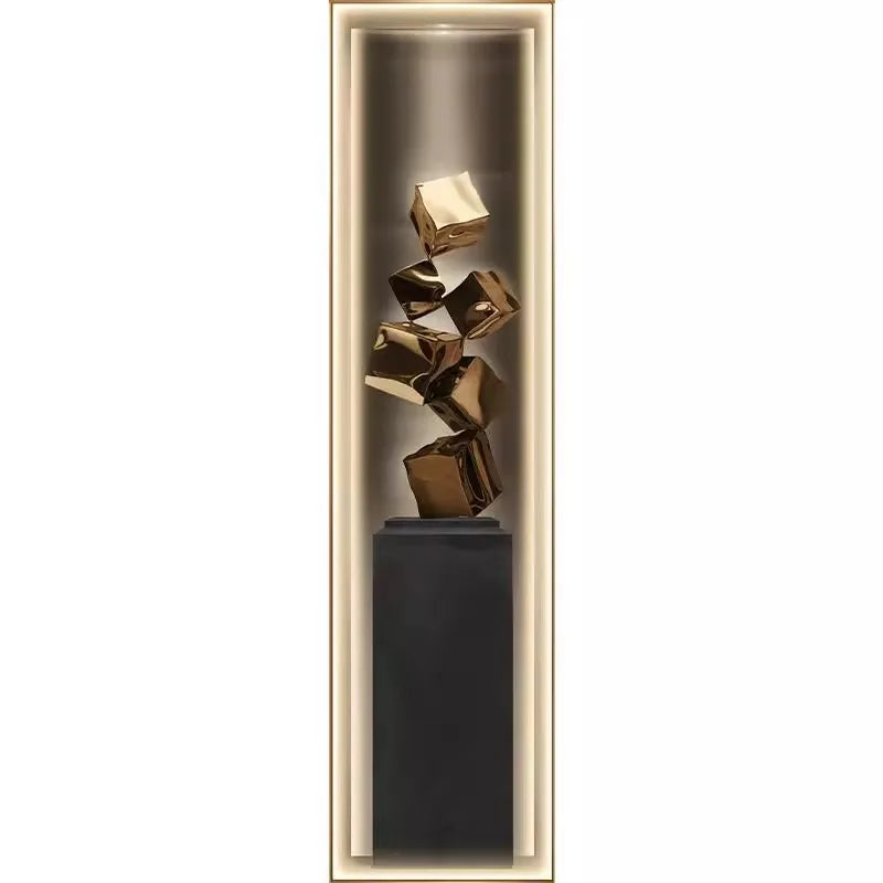 Led Modern Light Luxury Entrance Decoration Painting Slender Entrance Wall Painting High-end Hanging Painting Corridor Wall Lamp
