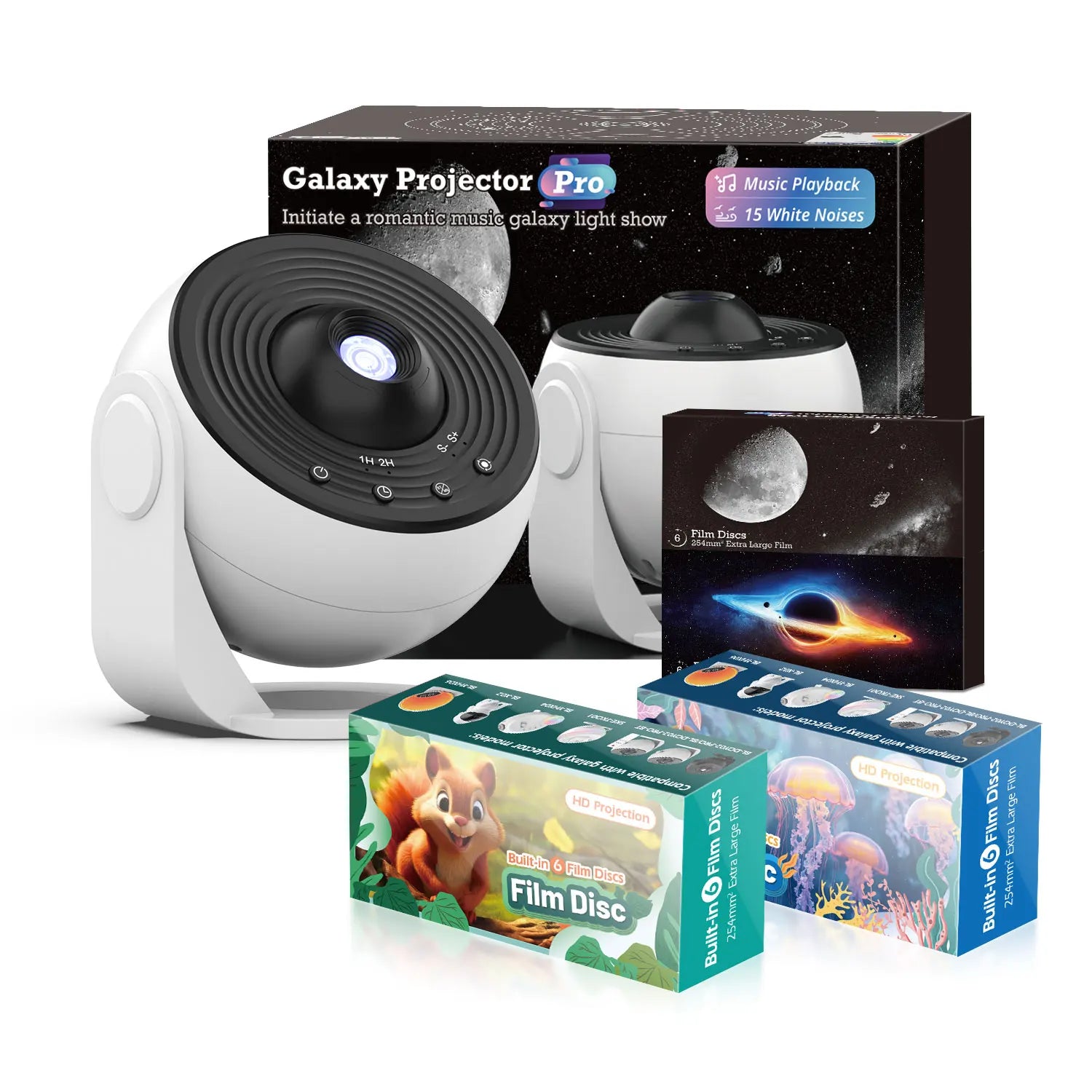 Galaxy Projector PRO Night Light 25 Projection 4K Patterns Planetarium Lamp For Kids Bedroom Valentines Day Gift Wedding