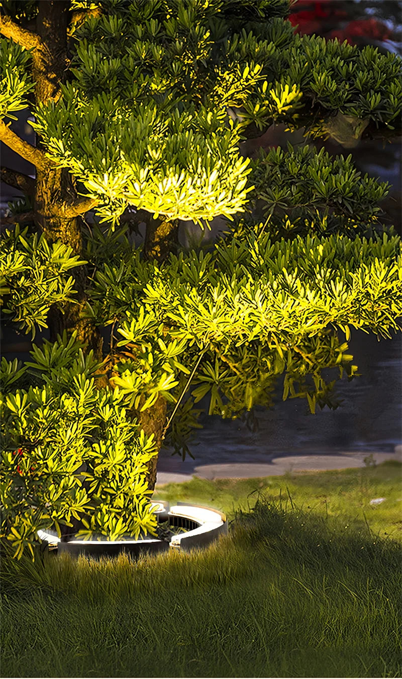 12w 1pcs LED Outdoor Colorful Waterproof Tree-hugging Lamp Shooting Landscape Lighting Tree AC220v Park Light for Columns Yard