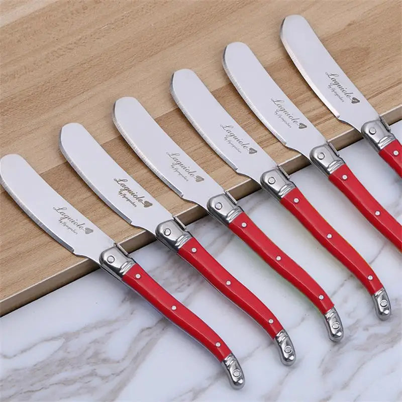 6.25inch Stainless Steel Butter Cutter Cheese Jam Spreaders Wipe Cream Cutter Kitchen Gadgets Laguiole  Butter Bread Tool 4-6pc