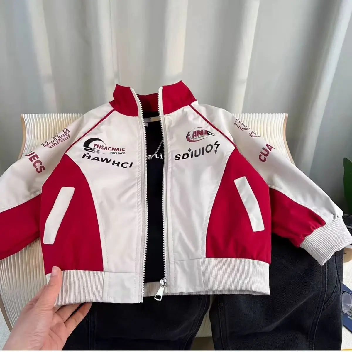 Boys' Outerwear Autumn Children's Cool And Handsome Motorcycle Suit 2026 New Stylish Baby Thin Jacket Trend