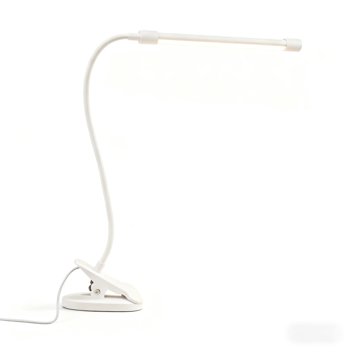 LED Clip-on Reading Light,with 3 Modes and 10 Adjustable Brightness Levels,for Bedside,Workbench,Drawing,USB Adapter Included