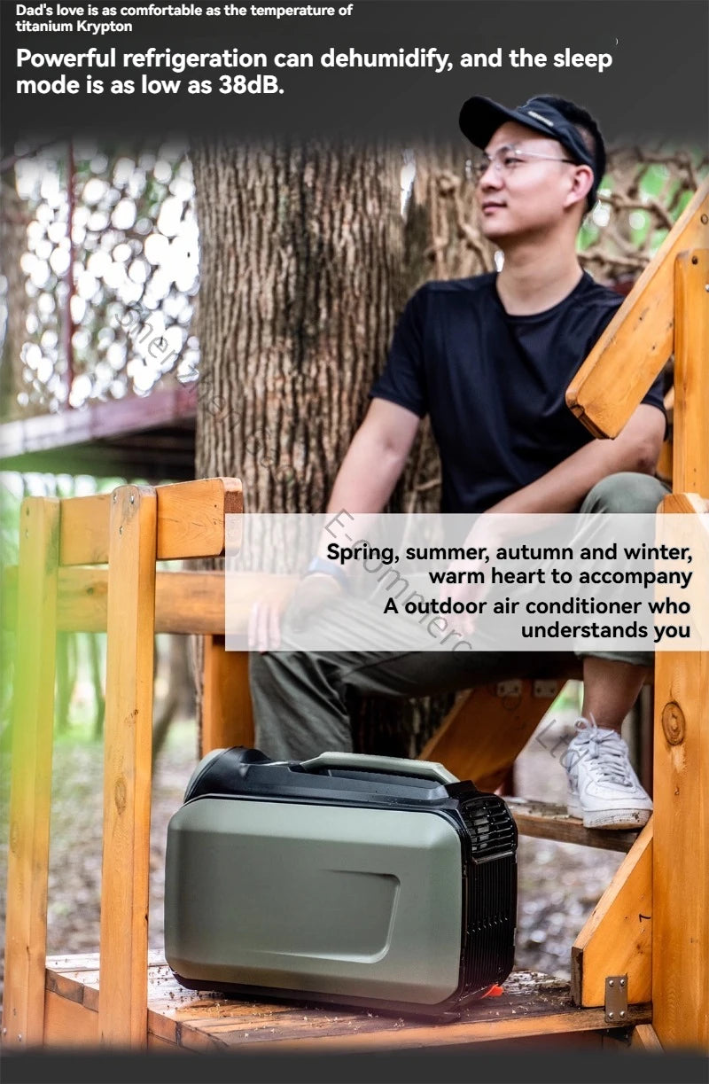 Portable 12V/24V Air Conditioner for Car Truck RV Camper Outdoor Camping - No Installation, Cooling Only All-in-One