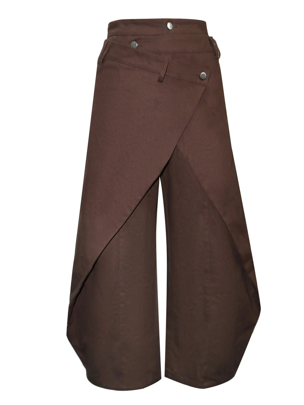 Vintage Washed Denim Wide Leg Pants Women Asymmetrical Wrap Overlap High Waist Y2K Streetwear Casual  Fashion Baggy Jeans