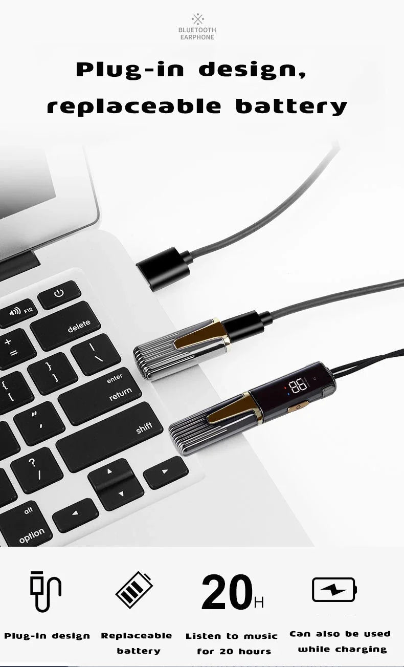 Wireless Headphones Bluetooth Neckband Earphones Big Battery Sport Running TWS Earbuds Waterproof Bluetooth5.2 Headset With Mic