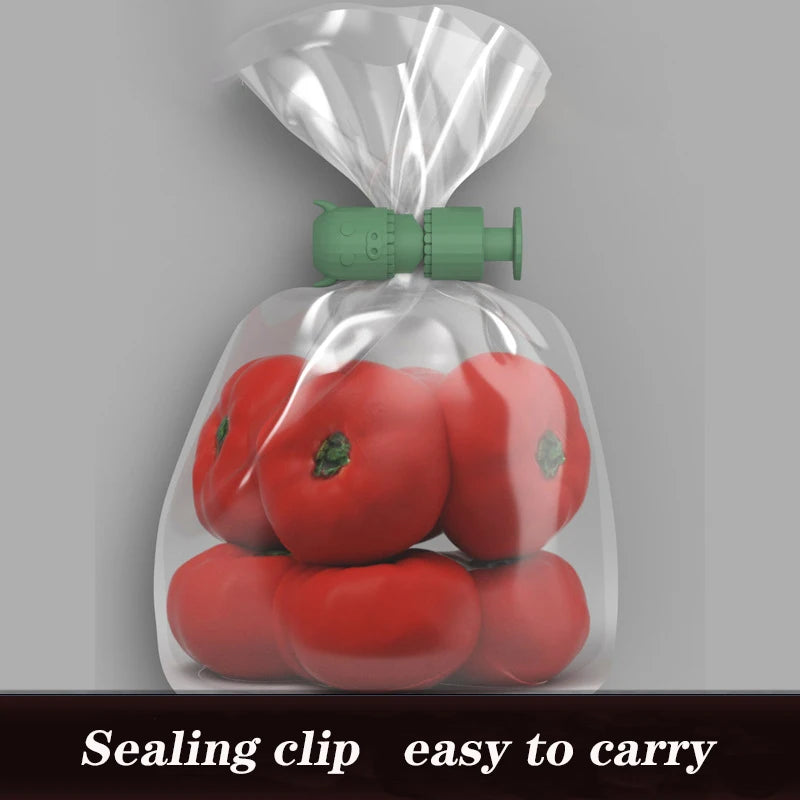 Portable Chip Bag Sealer Plastic Package Storage Bag Clip Mini Sealing Tong Handy Sticker Seal for Food Snack Kitchen Gadgets