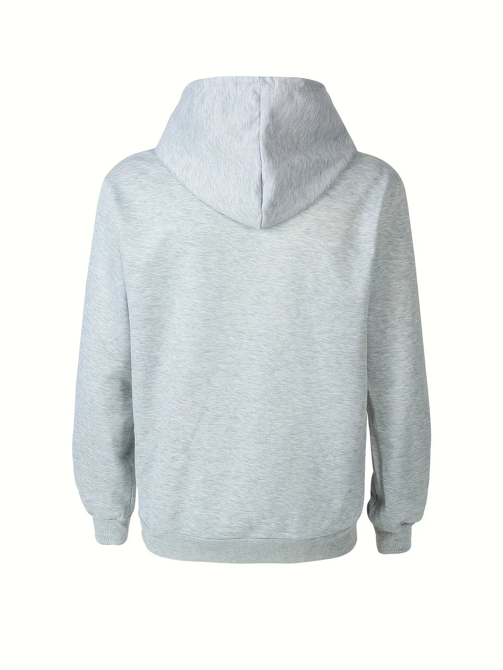 Men's autumn and winter casual fashionable loose hooded sweatshirt Paris letter printed long sleeved warm pullover