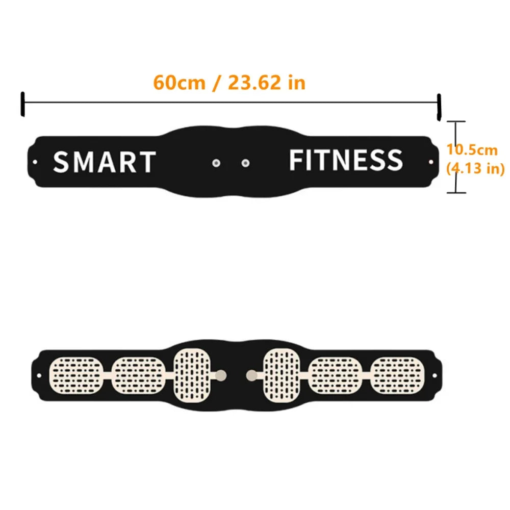 Abs Trainer Belt EMS Abdominal Muscle Stimulator Electric Toning Belts USB Waist Belly Weight Loss Home Gym Fitness Massager