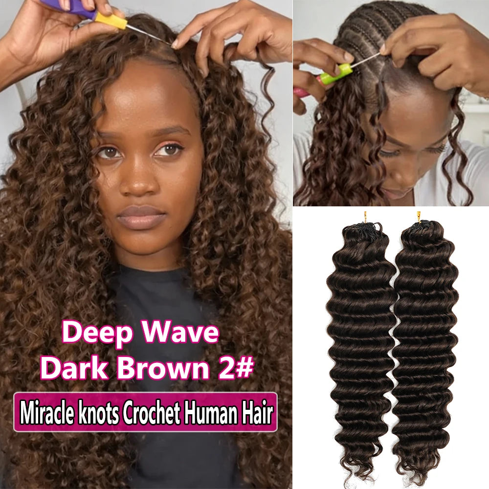 Deep Wave Crochet Hair Extensions – Multiple Colors & Pack Sizes