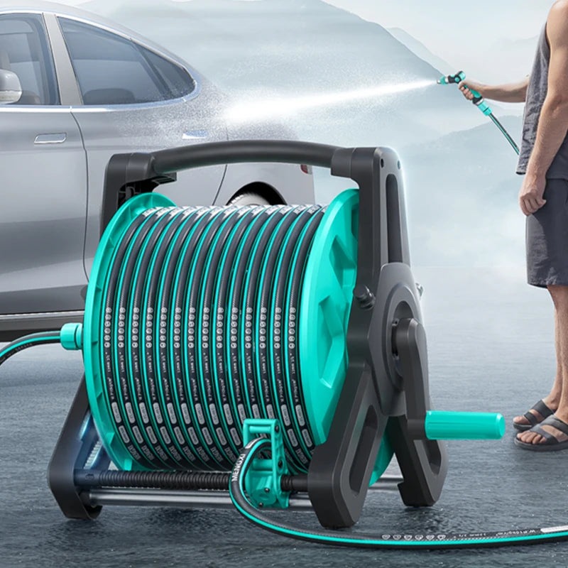 Wholesale Water Hose Pipe Storage Rack Garden Hose Reel High Pressure Empty Garden Water Hose Reel for Outdoor Lawn Backyard
