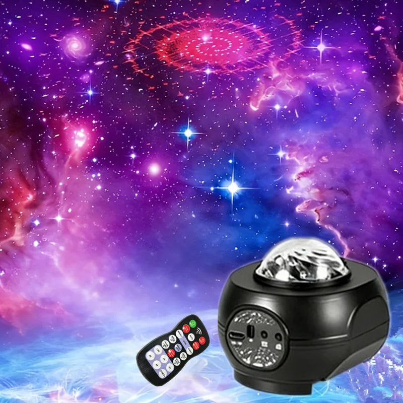 Galaxy Projector, Northern Lights Projection Lamp, Small Night Light with Timer and Remote Control for Bedroom and Living Room