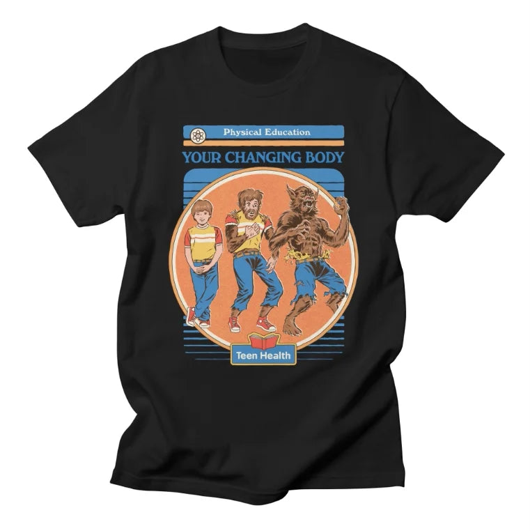 Classic Cartoon Anime, European and American Style Illustration, High Street Casual T-shirt, Men's and Women's Luxury  Top 2026
