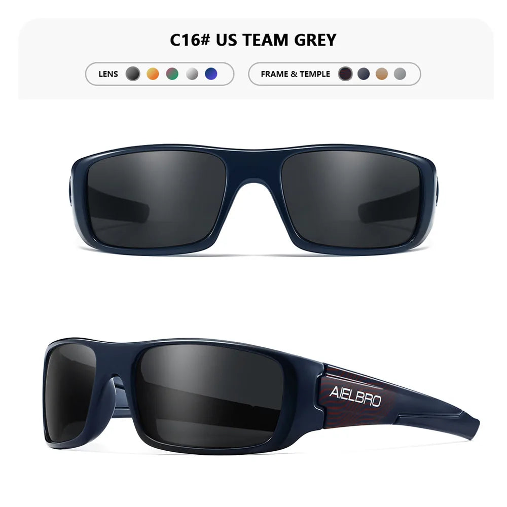 4PCS Sun Glasses – Unisex Square Frames with UV400 Lens, Perfect for Driving, Golf, Fishing All-Weather Outdoor Activities