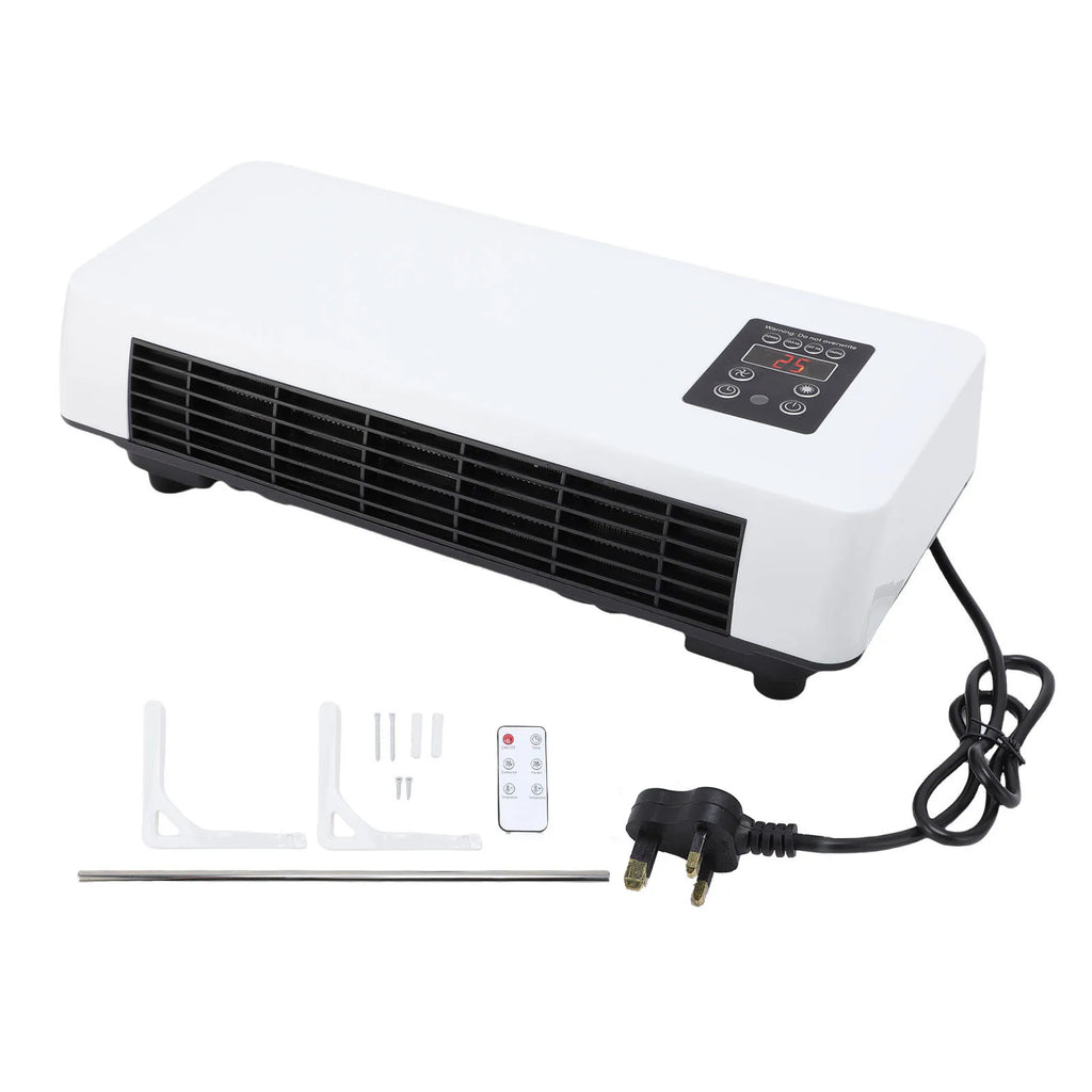 Wall Mounted Air Conditioner Electric Heater Efficient Low Noise Space Saving Multifunctional Electric Heating Fan for Bathroom