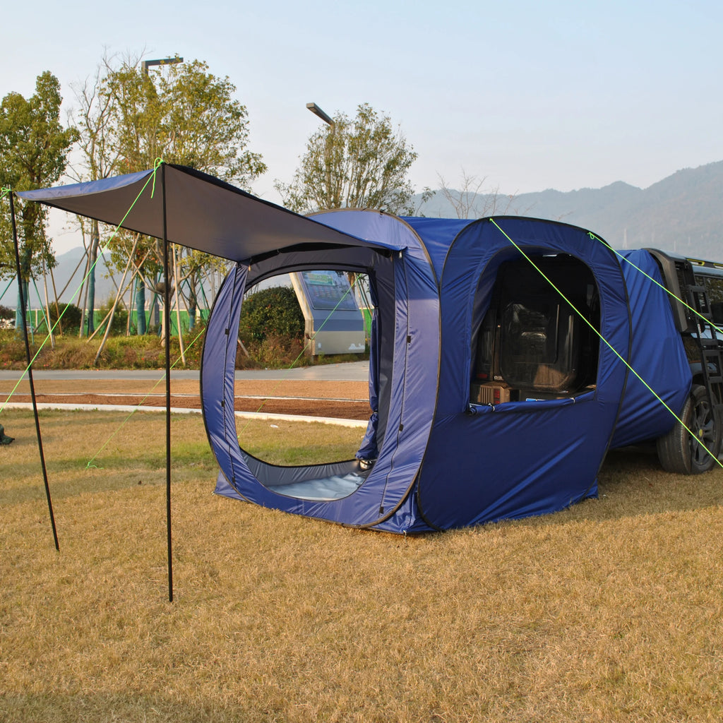 Car Tent trailer Tent, Car Tailgate Tent,Pop Up Car Rear Tent, SUV Tents Car Tents for Campers Multipurpose Truck Tent