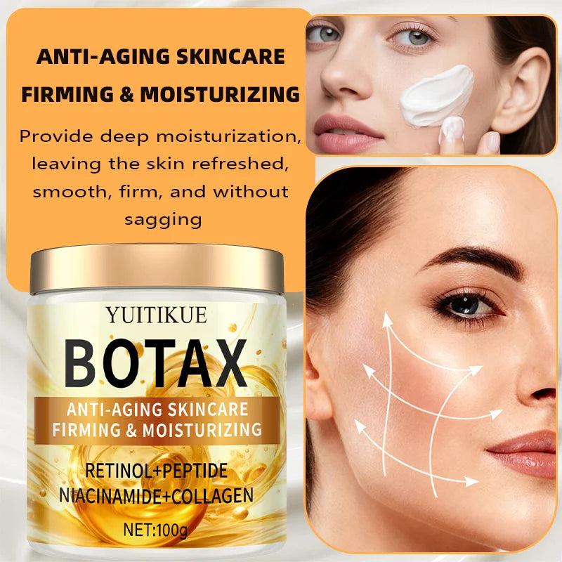 BOTAX Anti-Aging Cream 100g - Retinol+Peptide Formula, Firms, Lifts & Deeply Hydrates, Natural Skin Feel, Visible Results